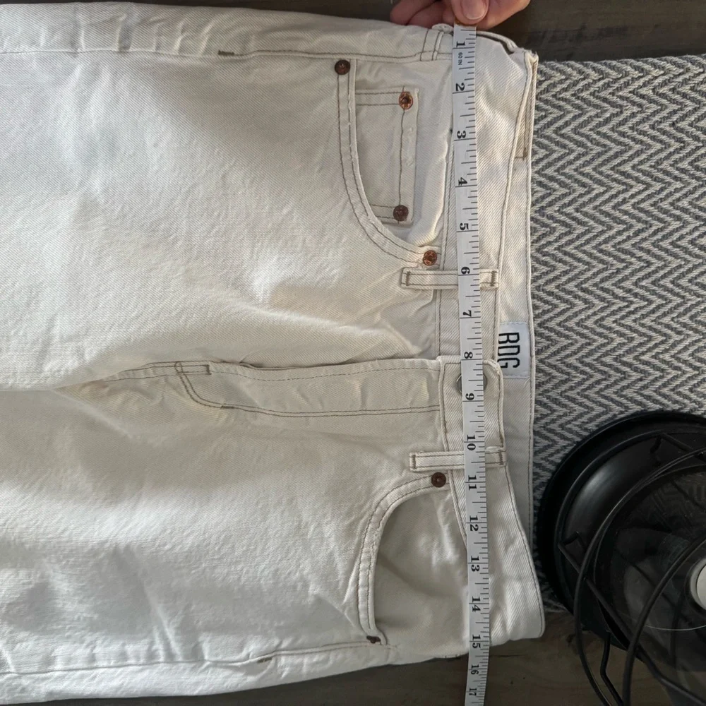 BDG Pax Urban Outfitters Cream Straight Leg Jeans